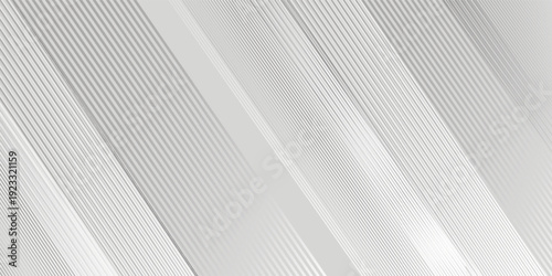 background design with diagonal line pattern in grey colour. Vector white horizontal template for business banner, formal invitation backdrop, luxury.Print