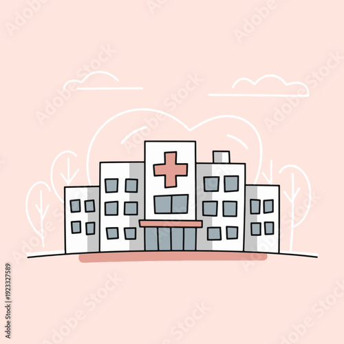 Modern Hospital Building