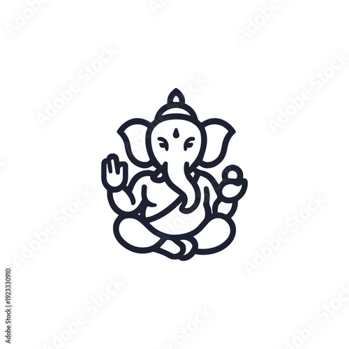 Ganesha God Logo