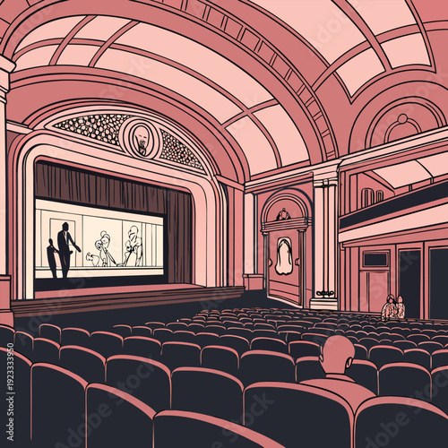 cinema auditorium with chairs