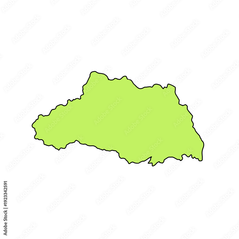 Obraz premium Saitama Map Illustration