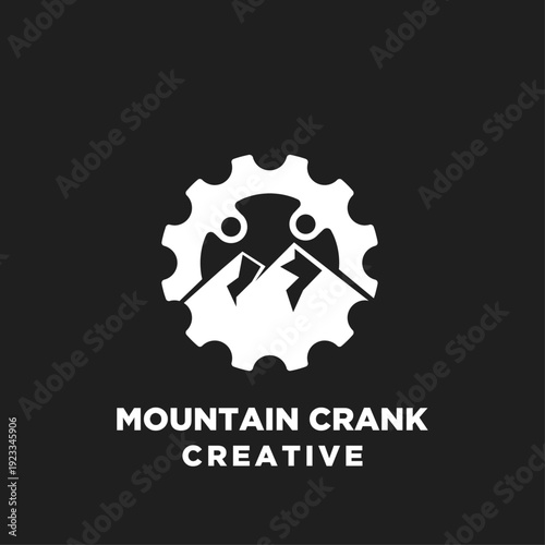 Mountain Crank Creative Company Logo Icon Design