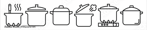 pot icon set