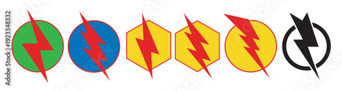 colourfull lightning bolt lightning clapart and thunder