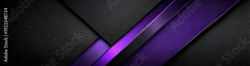 Abstract black and purple geometric textured layered background