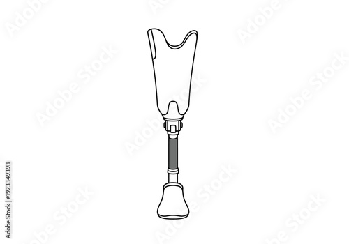 Prosthetic Leg Device for Limb Replacement and Mobility Enhancement Medical Technology Component