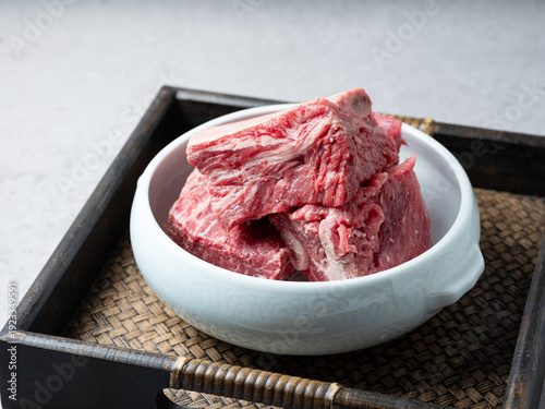 Wallpaper Mural raw meat on a plate Torontodigital.ca