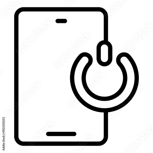 Digital Detox icon. phone icon with start button.