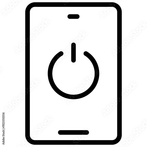 Digital Detox icon. phone icon with start button.