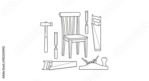Woodworking tools and chair furniture making.