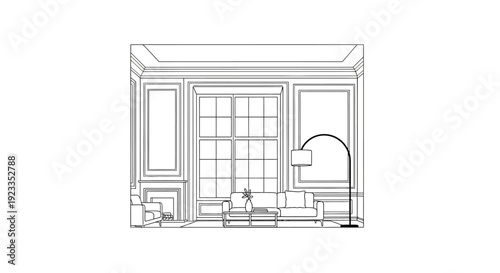 Detailed drawing of a lamp.