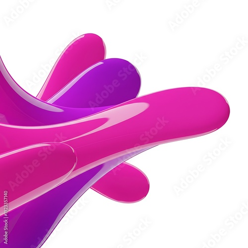 Fluid Symphony in Magenta and Violet