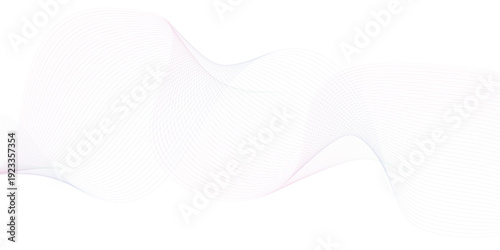 Dynamic flowing wave lines design element. Futuristic technology and sound wave pattern. Modern abstract glowing wave lines. Smooth curved wave lines. 