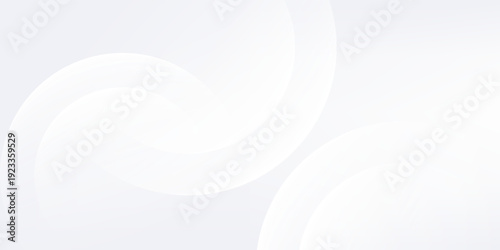 Vector white background with white circle lines. Digital future technology abstract modern