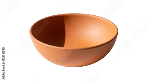 Wallpaper Mural Centered orange ceramic bowl on a white backdrop, matte finish and symmetrical shape captured in a still image. Torontodigital.ca