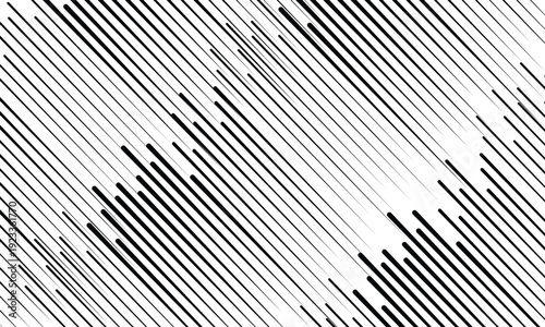 A striking pattern of parallel lines in black and white. Horizontal speed lines for comic books. Abstract background. Vector eps10