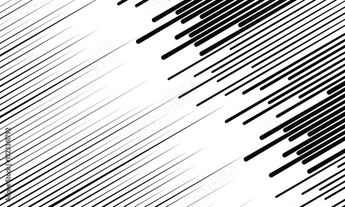 Abstract zoom speed light, motion background. Mega speed frame. Vector illustration on white background.