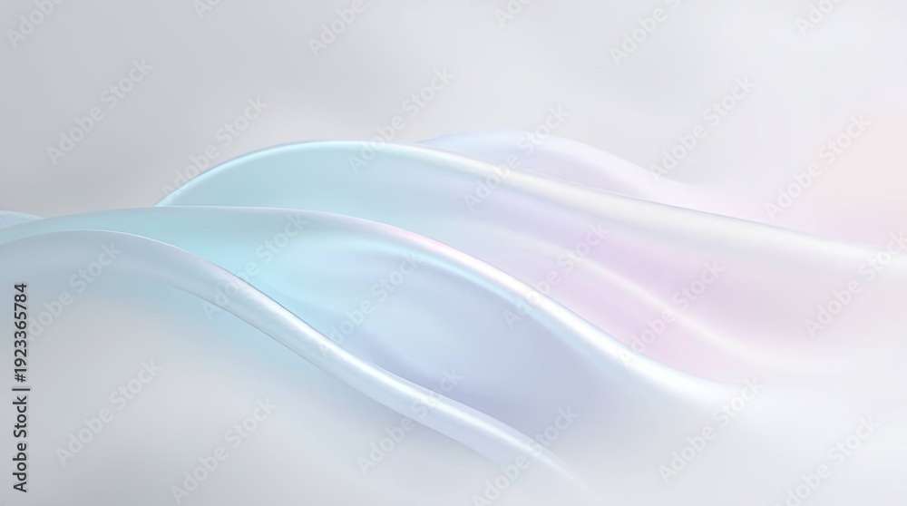 Obraz premium Calm Pastel Waves, Silent Lines Flow Across a Soft Background, Capturing a Serene View in Quiet Landscape