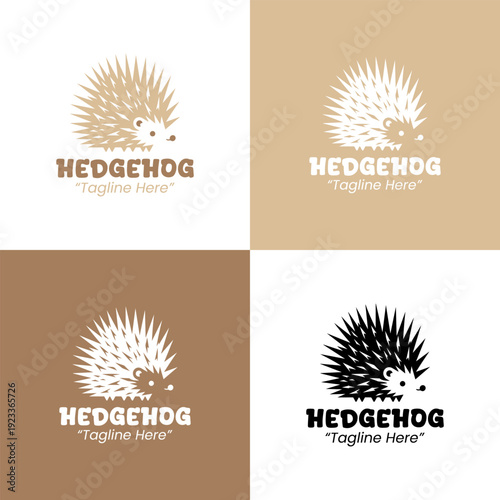 Modern Minimalist Hedgehog Logo for Nature and Community Branding