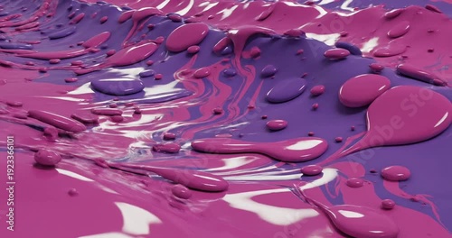 Wallpaper Mural Vibrant abstract landscape with flowing paint textures in pink and purple hues, showcasing fluid dynamics Torontodigital.ca