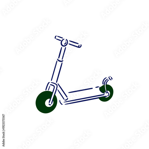 電動スクーターのイラスト
