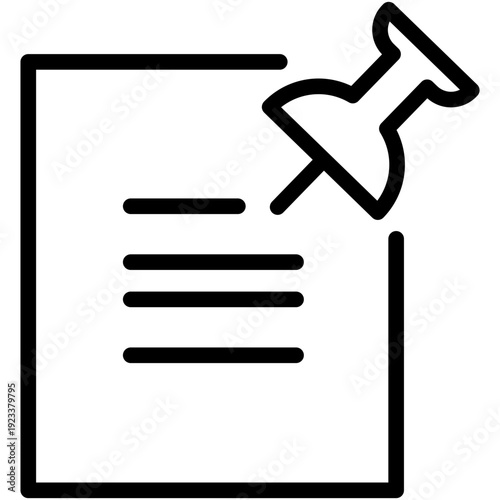 Document icon. document icon with bookmark.