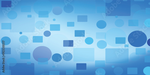 Abstract blue background featuring a futuristic geometric pattern of digital square cubes and light elements for a professional business technology wallpaper design