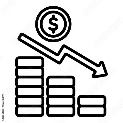 Economic Crisis Icon