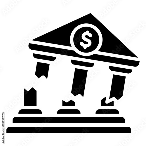Bank Collapse Icon