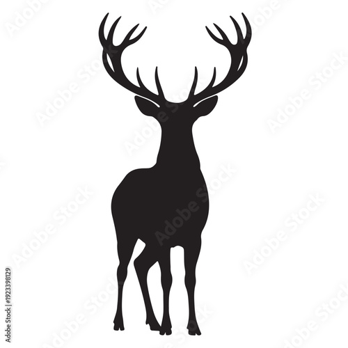 Graceful deer vector illustration wildlife animal nature art