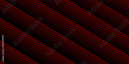 Red and black vector 3d futuristic tech glow and shinning line simple modern abstract banner.
