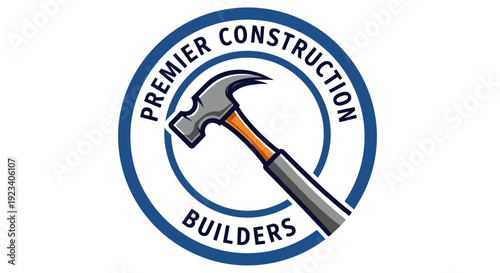 Hammer Logo for Construction Company Builders.