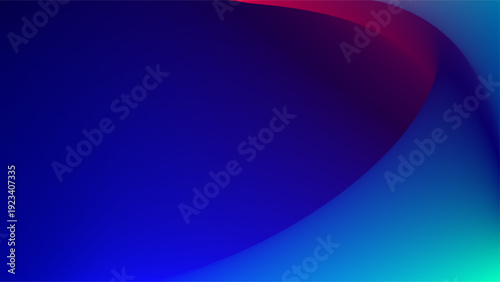 Hard blue green red layers 3d abstract background
