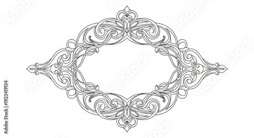 Ornate decorative frame with intricate scrollwork and floral elements.