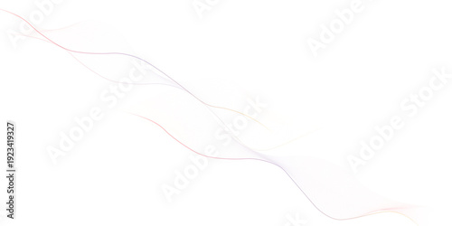 Abstract colorful flowing wave lines on white background. wave line for banner, template, wallpaper background with wave design.
