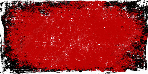 A grunge red and black texture background featuring artistic paint splashes and winter snowflakes creates a festive holiday wall design for a Christmas card or heart-themed wallpaper