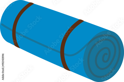 Rolled Yoga Mat, Basic Exercise Mat for Stretching