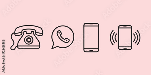 clean phone glass icon simple illustration collection symbol