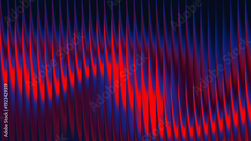 Photos Red and blue vertical lines with wave pattern