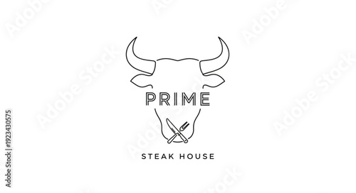 Bull Head Steakhouse Logo Design.