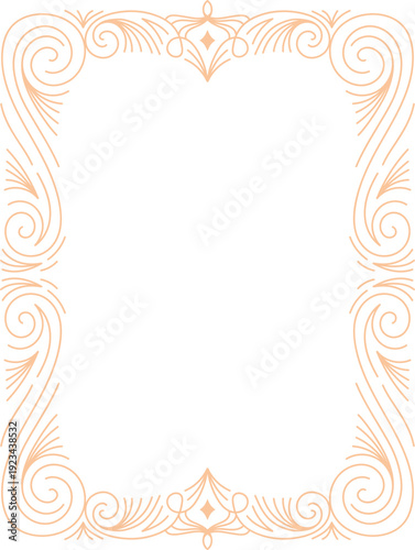 Elegant Ornamental Frame Illustration