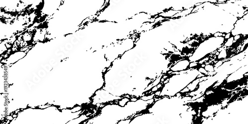 White marble texture with bold black veins natural stone surface for luxury design background.