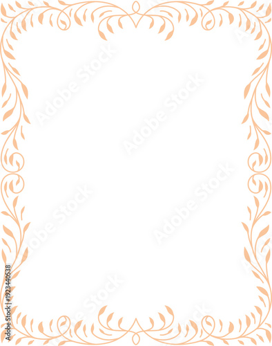 Minimal Ornamental Frame Illustration
