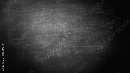 Chalk rubbed out on blackboard. 