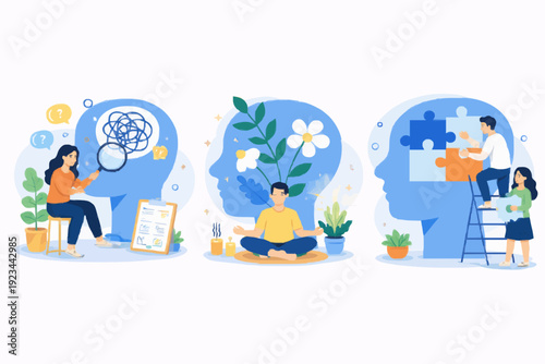 Human Mind Concepts Illustration