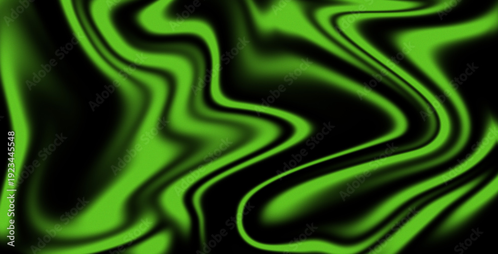 Obraz premium Abstract green flowing waves motion background fluid design dynamic texture seamless pattern