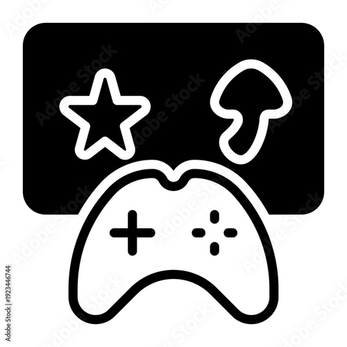 technology icon, glyph icon style