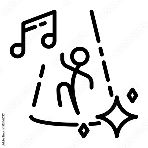 Chatbot icon, line icon style