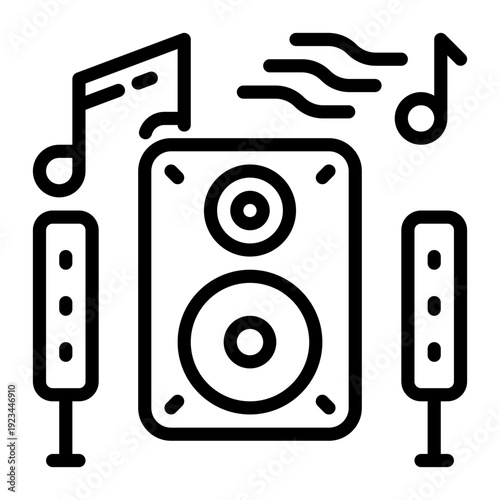 Phone icon, line icon style