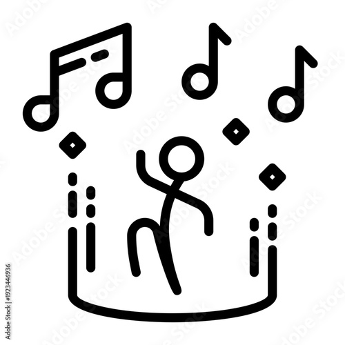 Secure icon, line icon style